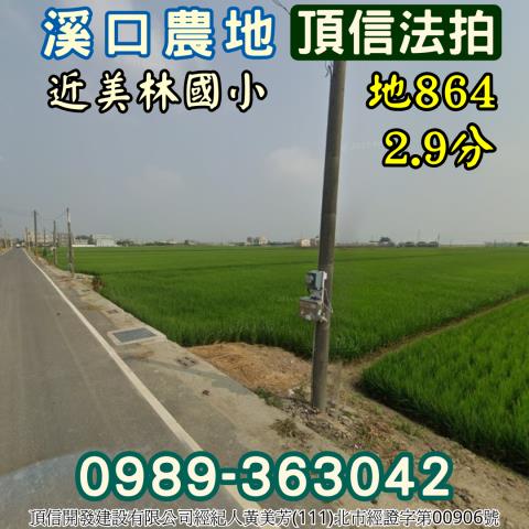 嘉義大林大林國小排路分校657坪農地